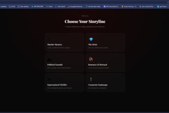 Unscripted:  Your script, Your story, You play.