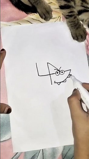 cute and easy Shark 🦈 drawing for beginners/#easydrawing #artforbeginners #sharkdrawing