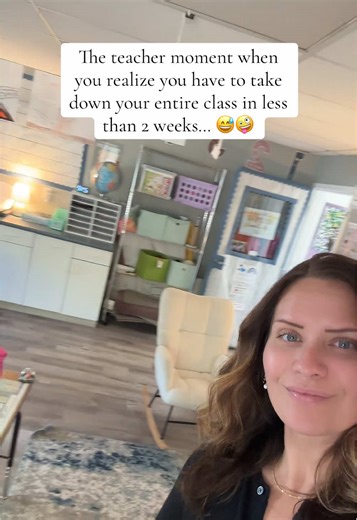 Teacher reality check: The end of the year isn’t just report cards and countdowns… it’s taking down every bulletin board, organizing 472 random supplies, peeling labels off bins, and wondering why you own SO much stuff 🫠 #teacherlife #teacher #teachertok #endoftheyear #classroomdecor