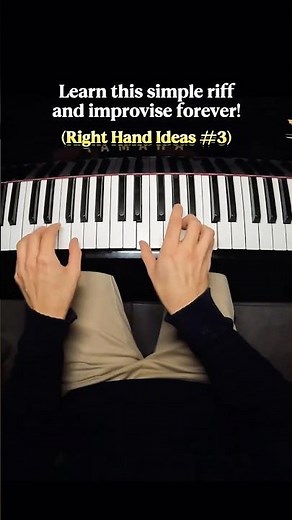 [Part 3] Right Hand Improvisation Ideas 🖐🏼🎹 #pianist #pianolesson