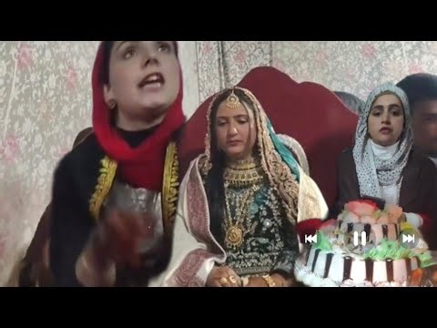 bride mehndi raat || wedding songs for sister || kashmiri manziraat ||