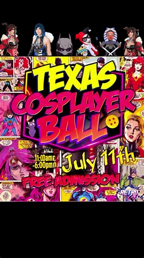 Cosplay 🦹🧝🏻‍♀️🧙🏻‍♀️ world are you ready !? Texas Cosplayer Ball is dedicated to cosplayers of all genres Anime, Horror, Super Hero, Video game, ect. Cosplayers make the events what they are Today, bringing the community together and as they put time and love into their awesome cosplay we want to give back and have a fun and awesome event dedicated to them. We’ll have vendors, music 🎶 , cosplay contest with judges, special guests, Karaoke 🎤 contest, Props, performances! Free admission & pa