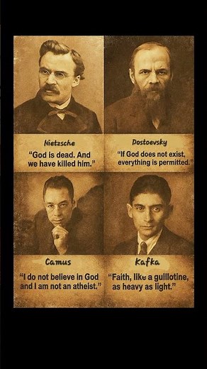 🌀Echoes of Existence || #Nietzsche #Dostoyevsky #Camus #Kafka #existentialism #philosophy #shorts