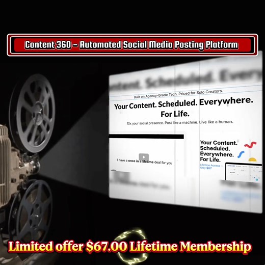 Meet Content360 — your secret weapon for automating your entire content ecosystem... without any technical setup... all while maintaining a consistent presence across every platform your audience use. Today's Unlimited Lifetime Deal Includes… ✅ Unlimited Content Transformations ✅ Unlimited Platforms & Accounts ✅ IG/FB Messenger Chatbots ✅ IG/FB Comment Automations ✅ Link in Bio Builder ✅ AI Content Generation ✅ All Current & Future Integrations Check out this opportunity today at https://get.con