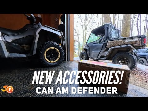 Can Am Defender New Accessories Install! ECU Flash, Chainsaw Mount, Wiper Delay