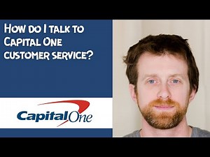 How do I talk to Capital One customer service