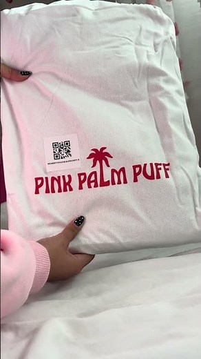 Pink palm puff x Embreigh hoodie unboxing!!!💗🍒 #pinkpalmpuff #embreighcourtlyn