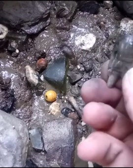 Digging into history while mudlarking the Thames in London!