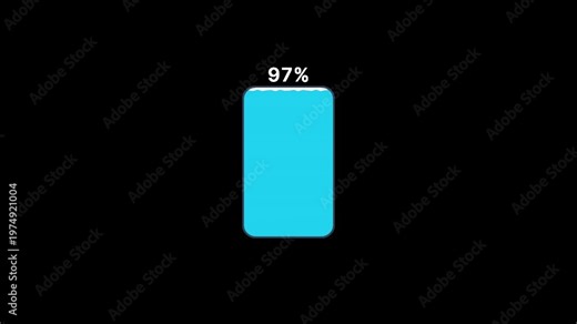 battery charging progress animation loop