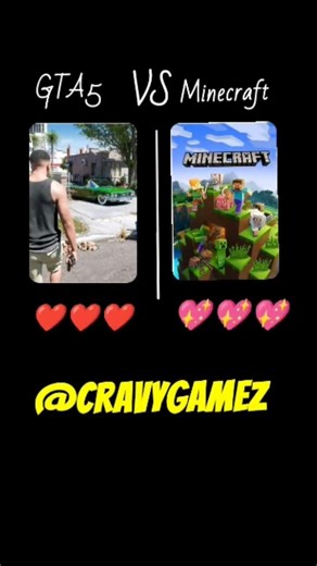 GTA5 ❤❤❤ VS Minecraft 💖💖💖