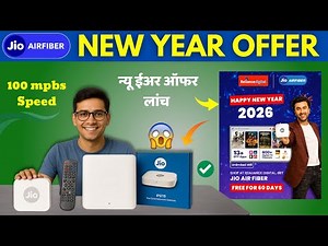 Jio AirFiber Launch New Year Offer 2026 🎉 | Free Installation + Big Discount 😱