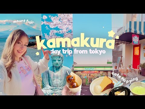 Kamakura Day Trip from Tokyo 🌸 Ghibli Seaside Town | Cafes, Mount Fuji & Temples | Japan Travel Vlog