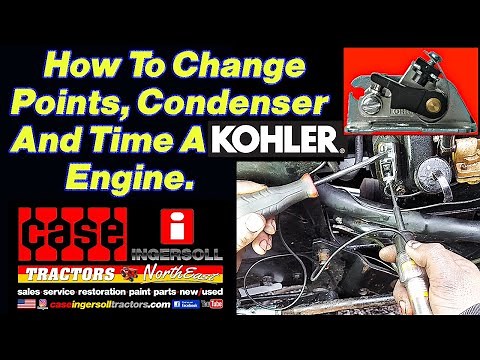 How To Change Points, Condenser & Time Kohler "K" Series Engines and others. Shown On A Case 444