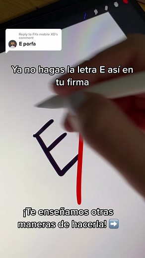 4 maneras creativas de escribir la letra 'E' en tu firma