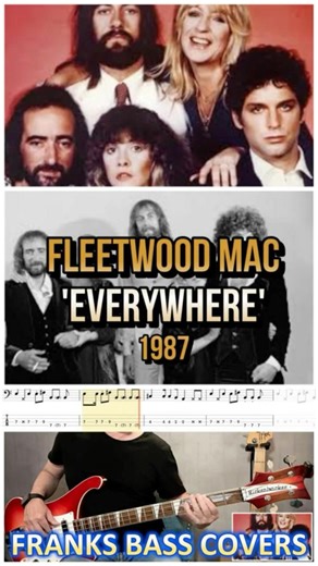EVERYWHERE - FLEETWOOD MAC | FRANKS BASS COVERS #shorts2026