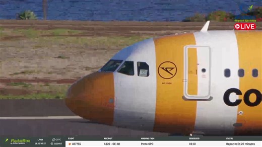 Great pilots on the Condor A320, thanks so much Peter! #madeira #airport #takeoff #condor #airbus #pilot #crew #amazing @condorairlines | Madeira Airport Spotting