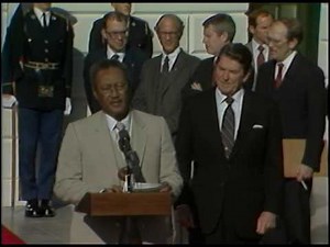 President's Reagan's Meetings with President Nimeiri of Sudan on November 21, 1983