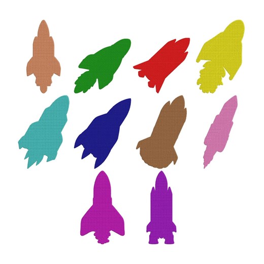Rocket Silhouette Embroidery Design, Space Shuttle Machine Embroidery File, Instant Download - Etsy