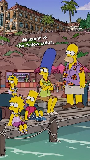 Disney+ UK on Instagram: "It’s time to check into the Yellow Lotus. The new season of The Simpsons is streaming exclusively on Disney+. New episode every Monday. 📺 Yellow Lotus (Season 36, Episode 2)"