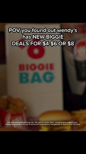 why are you still here? go get $8 biggie bundle rn | Wendy's