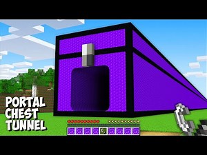Where does THE LONGEST CHEST TUNNEL leads in Minecraft? I found THE BIGGEST PORTAL CHEST PASSAGE!