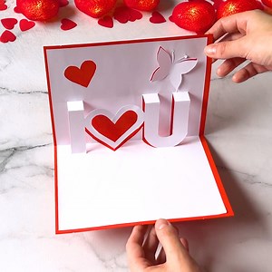 2 easy ideas for beatiful 3D pop-up Valentine's Day cards 😍💌❤️ | Handimania