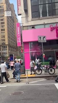 Malibu hits Manhattan with Dunkin’s pretty in pink Barbie Dreamhouse