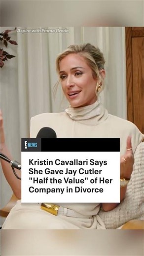 Kristin Cavallari is being honest about splitting assets with her ex-husband Jay Cutler.