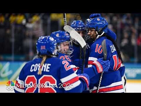 Team USA slots three RAPID-FIRE goals to extend lead vs. Sweden | Winter Olympics 2026 | NBC Sports