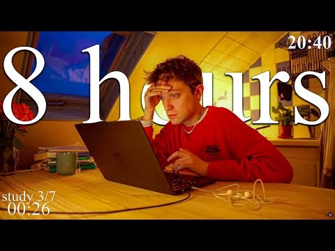 LIVE | 8-HOUR study with me in Paris 📚⛈️ rain sounds & pomodoro timer 60 & 10