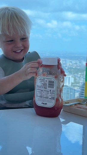 Baby Funny Video Reel! Little David is trying to open ketchup | David Family