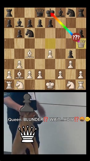 Only real chess masters know why this is a blunder for white ⁉️😈