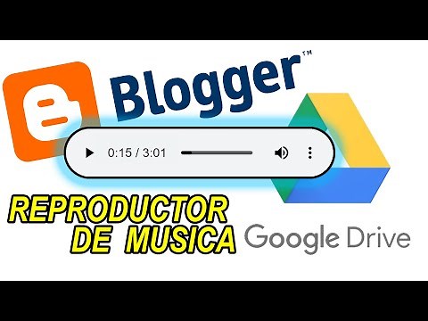 Poner reproductor de audio en Blogger con Google drive 2023