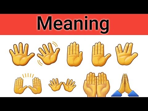 All WhatsApp Hand emojis meaning/Hands Gesture