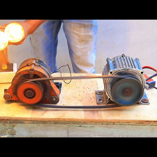 How To Make 230VAc Generator Powerful with Car Alternator Motor at home | Creative Own