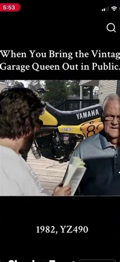 When You Own A Classic YZ 490