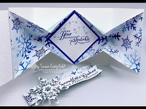 Snowflake Splendor Gate Fold Explosion Card