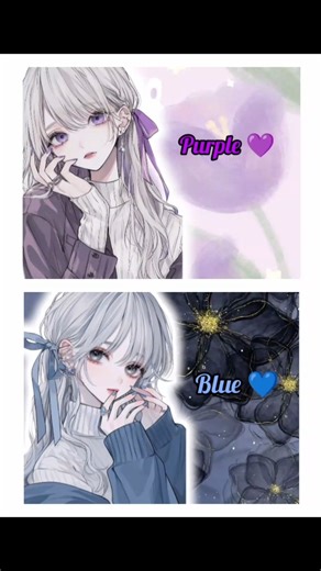 purple 💜 Vs blue 💙 colour challenge #foryou#viralshorts#shortsfeed #colourchallenge#youtubesarch#yt