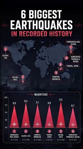 The 6 Biggest Earthquakes Ever Recorded 🌍