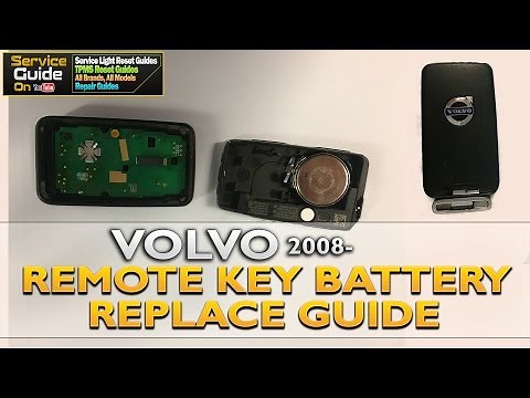 Volvo Remote Key Battery replace FOB 2008-