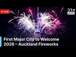 LIVE: New Zealand Welcomes 2026 with Spectacular Auckland Sky Tower Fireworks | AC1G