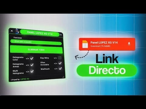 PANEL LOPEZ XG ANDROID Y iOS FREE FIRE 2026🤩AIMBOT 100% CABEZA CUENTA PRINCIPAL ANTIBAN🤯LINK DIRECTO
