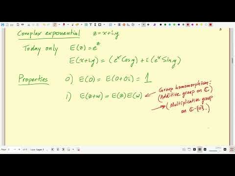 Lec 6 - The complex exponential function (Purdue University)