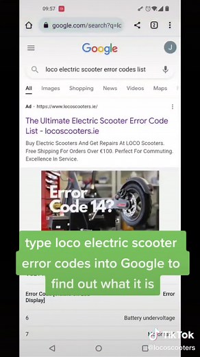 how to find out what an #escooter #errorcode means #Segway #electric #howto #repair #learning