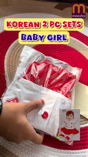 Mumma Betu | Korean outfit for baby girl from @meeshoapp 😍 Do follow my page @babyjalan2024 and comment “link”😍 . @babyjalan2024 . #meesho #meeshofinds... | Instagram