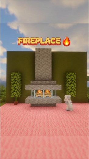 How to Build a Fireplace in Minecraft | Tutorial #shorts #minecraft