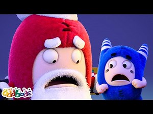The Long Queue To See Santa | Baby Oddbods | Funny Cartoons For Kids