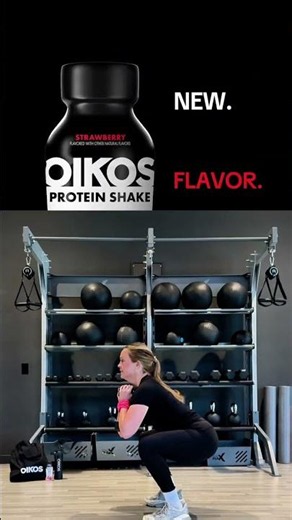 Strawberry Got Strong 🍓💪 | New OIKOS Protein Shake | 30g Protein, 5g Prebiotic Fiber, 1g Sugar