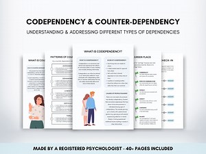 Codependency & Counter-dependency Worksheets: Therapist Resource (PDF) - Etsy UK