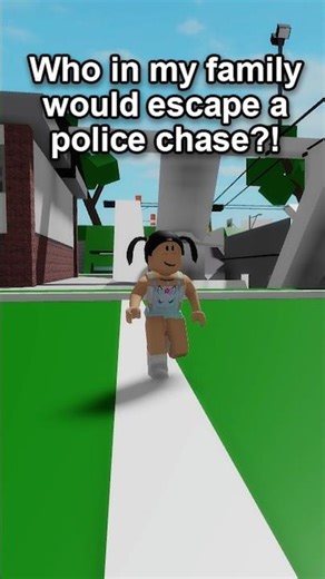 Who Would Escape a Police Chase? #brookhaven #roblox